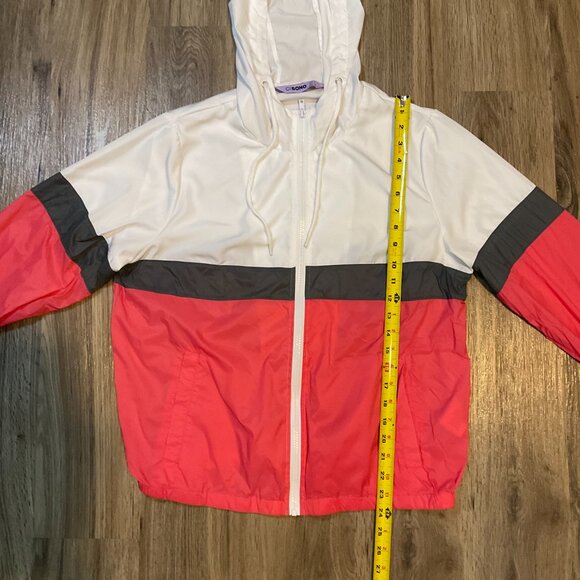 CI SONO Water Proof Lightweight Jacket Hooded Windbreaker Womens‎ Size Large - Picture 7 of 7